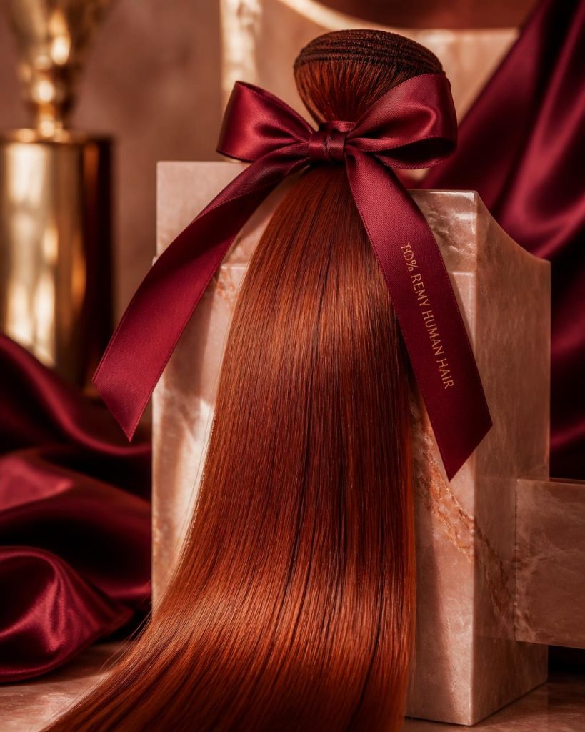 Salon Clip-In in Auburn Red